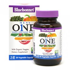 Чоловічі мультивітаміни, Men's One, Bluebonnet Nutrition, 30 рослинних капсул (BLB-00139), фото