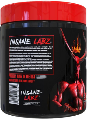Insane Labz, Psychotic Hellboy, 35 порцій, Blue Raspberry, 250 г (INL-22884), фото