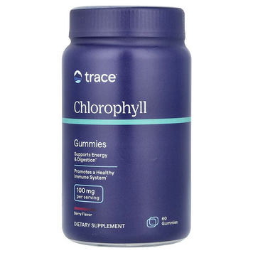 Trace Minerals®, жевательный хлорофилл, со вкусом ягод, 25 мг, 60 жевательных цукерок (TMR-00704), фото