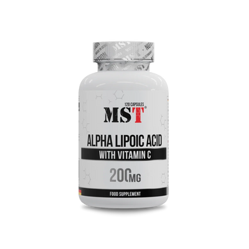 MST, Alpha lipoic acid (ALA), альфа-ліпоєва кислота, 200 мг, 120 капсул (MST-16561), фото