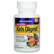 Enzymedica, Kids Digest, жувальні травні ферменти, фруктовий пунш, 60 жувальних пігулок (ENZ-11010)