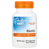 Биотин Doctor's Best Biotin &ndash; 10 000 мкг, 120 капсул, фото