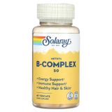 Solaray SOR-59912 Вітаміни групи В, Methyl B-Complex 50, Solaray, 60 вегетаріанських капсул (SOR-59912)