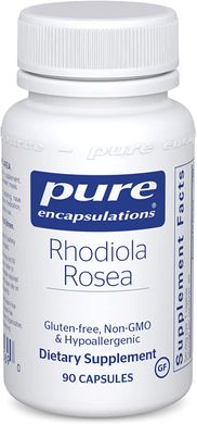 Родіола рожева, Rhodiola Rosea, Pure Encapsulations, 90 капсул (PE-00569), фото
