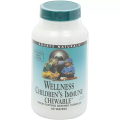 Source Naturals, Wellness, Дитячі жувальні вітаміни для імунної системи, 60 платівок (SNS-02139), фото