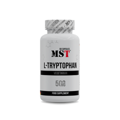 MST, L-триптофан, L-Tryptophan, 500 мг, 60 капсул (MST-16499), фото