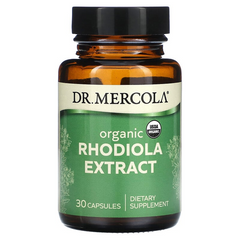 Dr. Mercola, Органічний екстракт родіоли, 30 капсул (MCL-21094), фото
