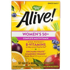 Nature's Way, Alive! повноцінний мультивітамінний комплекс для жінок віком від 50 років, 50 таблеток (NWY-13662), фото
