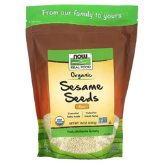 Насіння кунжуту, Sesame Seeds, Now Foods, 454 г, (NOW-07035), фото