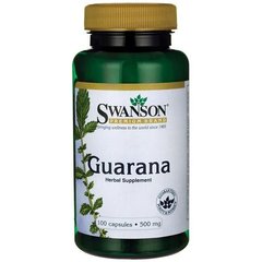 Гуарана, Guarana, Swanson, 500 мг, 100 капсул (SWV-01978), фото