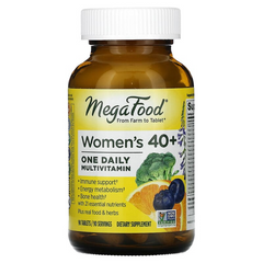 MegaFood, Women Over 40, мультивітаміни для жінок старше 40 років, для прийому один раз на день, 90 таблеток (MGF-10267), фото