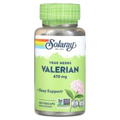 Solaray, валеріана, 470 мг, 100 вегетаріанських капсул (SOR-01630), фото