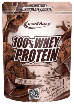 IronMaxx, 100% Whey Protein, шоколадное печенье, 900 г (815129), фото