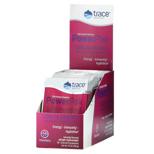 Trace Minerals Research, Electrolyte Stamina PowerPak, ягідна суміш, 30 пакетиків по 7 г (TMR-00287), фото