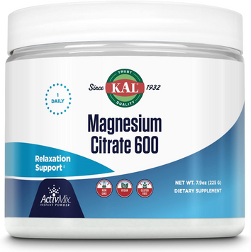 KAL, Magnesium Citrate, магний цитрат, 600 мг, 225 г (CAL-13764), фото