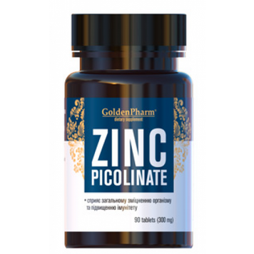 Golden Pharm, Zinc Picolinate - 90 таб (GLF-47107), фото