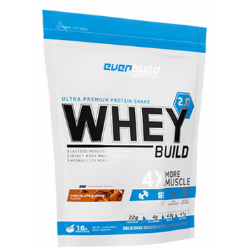 Everbuild, Whey Protein Build 2.0, Сироватковий протеїн, шоколад, 500 г (EVB-89223), фото