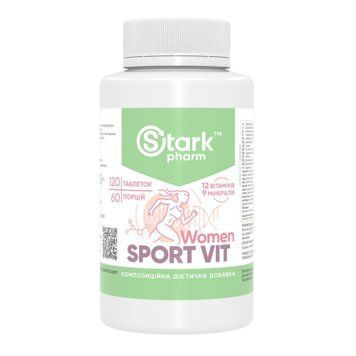Stark Pharm, Sport Vit Women, Вітаміни для жінок, 120 таблеток (STP-19966), фото