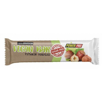 Power Pro, Батончик 32% Vegan, горіх із сухофруктами, без цукру, 60 г (815634), фото