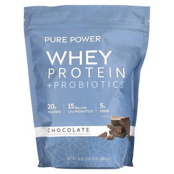Dr. Mercola, Pure Power, сывороточный протеин с пробиотиками, 880 г (MCL-01604), фото