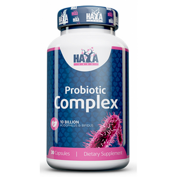 Haya Labs, 10 мільярдів пробіотичних комплексів ацидофілів та біфідусів, 30 капсул (HAL-00766), фото