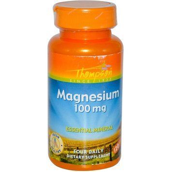 Магний, Magnesium, Thompson, 100 мг, 120 таблеток (THO-19155), фото