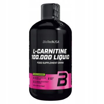 BioTech, L-Carnitine, Жидкий L-карнитин, 100.000, яблоко, 500 мл (BIT-20447), фото