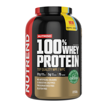 Сывороточный протеин Nutrend 100% Whey Protein | ананас + кокос - 2250 г, фото