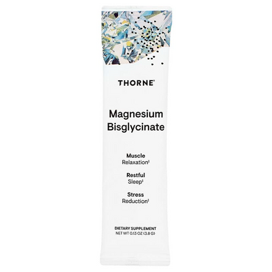 Бисглицинат магния Thorne Magnesium Bisglycinate - 200 мг, 30 стик-пакетов по 3,8 г, фото