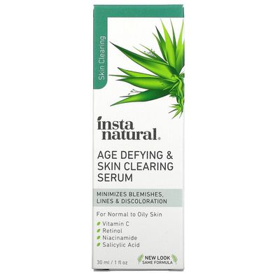 InstaNatural, Age-Defying & Skin Clearing Serum, 30 мл (IST-95466), фото