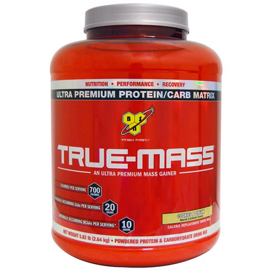 BSN, True-Mass, Ultra Premium Protein/Carb Matrix, белково-углеводная смесь ультрапремиального качества, печенье и сливки, 2640 г (BSN-00665), фото