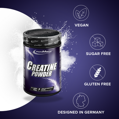 Креатин моногідрат 5000 мг IronMaxx Creatine Monohydrate Powder | без смаку - 750 г, фото