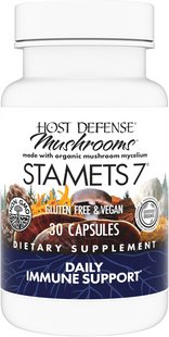 Host Defense, Mushrooms™, Stamets 7, ежедневная поддержка иммунитета, 30 вегетарианских капсул (FPI-03701), фото