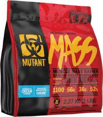 Mutant, Mass, Средство для набора веса, порошковая смесь сывороточного и казеинового протеина, печенье + крем, 2270 г (811227), фото
