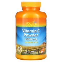 Thompson, Вітамін C у порошку, 5000 мг, 225 г (THO-19048), фото