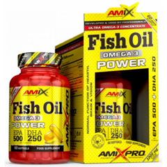 Amix, AmixPro Fish Oil Omega3, 500 мг/250 мг, 60 гелевых капсул (818079), фото