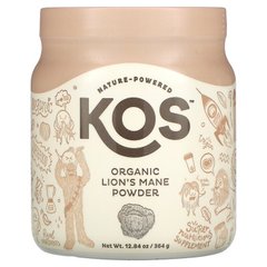 KOS, порошок органічного їжовика гребінчастого, 364 г (KOO-50318), фото