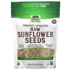 Насіння соняшнику (сирі), Sunflower Seeds, Now Foods, 454 г, (NOW-07052), фото