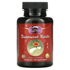 Dragon Herbs, Duanwood Reishi, 500 мг, 100 вегетарианских капсул (DRA-00514), фото