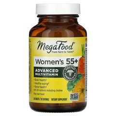 MegaFood, Multi for Women 55+, комплекс вітамінів та мікроелементів для жінок старше 55 років, 60 таблеток (MGF-10271), фото
