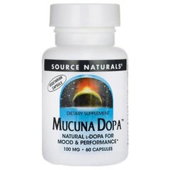 Мукуна жгучая, Mucuna Dopa, Source Naturals, 60 капсул (SNS-02191), фото
