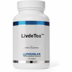 Поддержка печени, липотропные питательные вещества + травы, Livdetox, Douglas Laboratories, 120 таблеток (DOU-76001), фото
