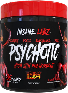 Insane Labz, Psychotic Hellboy, 35 порций, Fruit Punch, 247 г (INL-22883), фото