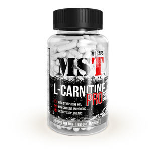 MST Nutrition, L-карнітин, L-Carnitine Pro, 90 капсул (MST-24471), фото