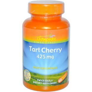 Екстракт дикої вишні (Tart Cherry), Thompson, 425 мг, 60 капсул (THO-67665), фото