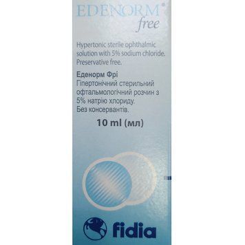 Капли для глаз Edenorm Free раствор офтальмологический увлажняющий - 10 мл, фото