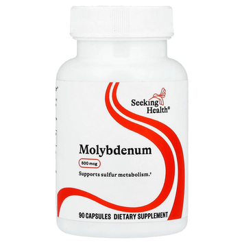 Молібден хелат гліцинат 500 мкг Seeking Health Molybdenum - 90 капсул, фото