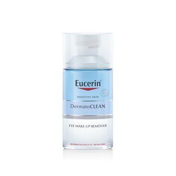 Средство для снятия водостойкого макияжа с глаз Eucerin DermatoClean Hyaluron для чувствительной кожи - 125 мл, фото
