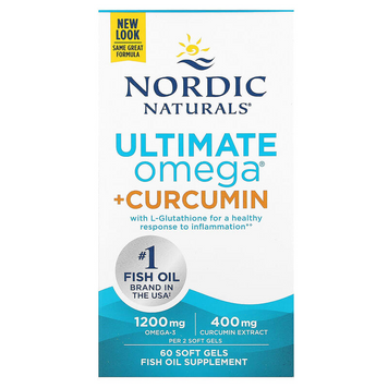 Nordic Naturals, Omega Curcumin, 1250 мг, 60 капсул (NOR-01875), фото