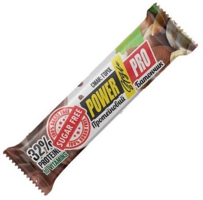 Power Pro, Батончик 32%, горіх Nutella, Sugar Free, 60 г (814985), фото